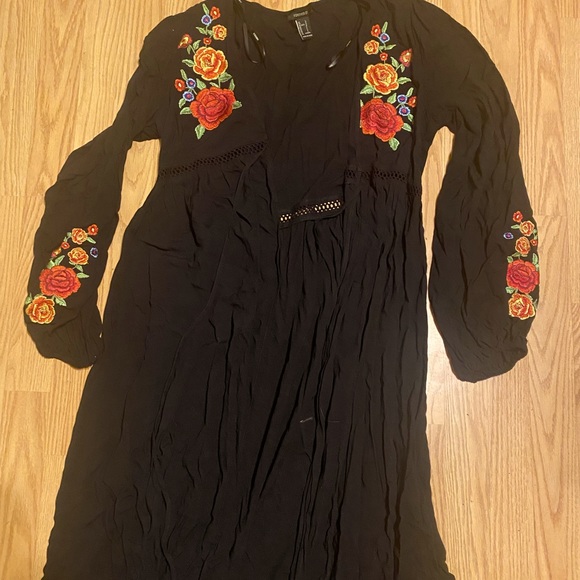 Forever 21 full length long sleeve kimono sz L - Picture 3 of 4